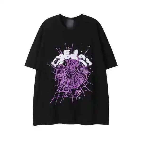 Other Black Spider Web Print Oversized T-Shirt Black - 1