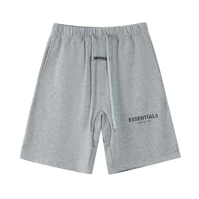 Fear of God Fear of God Essentials Grey Solid Shorts Grey - 1