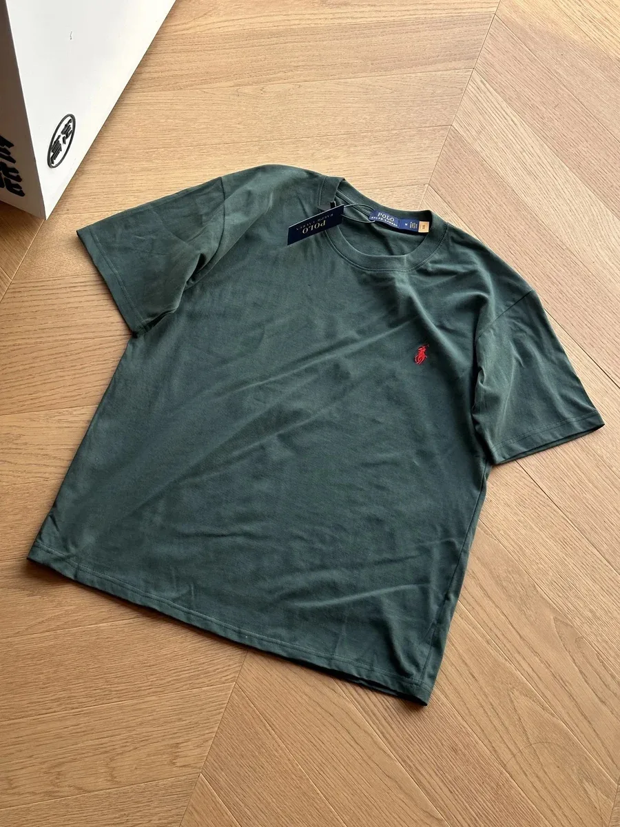 Polo Ralph Lauren Polo Ralph Lauren Green T-Shirt with Red Pony Logo Green - 1