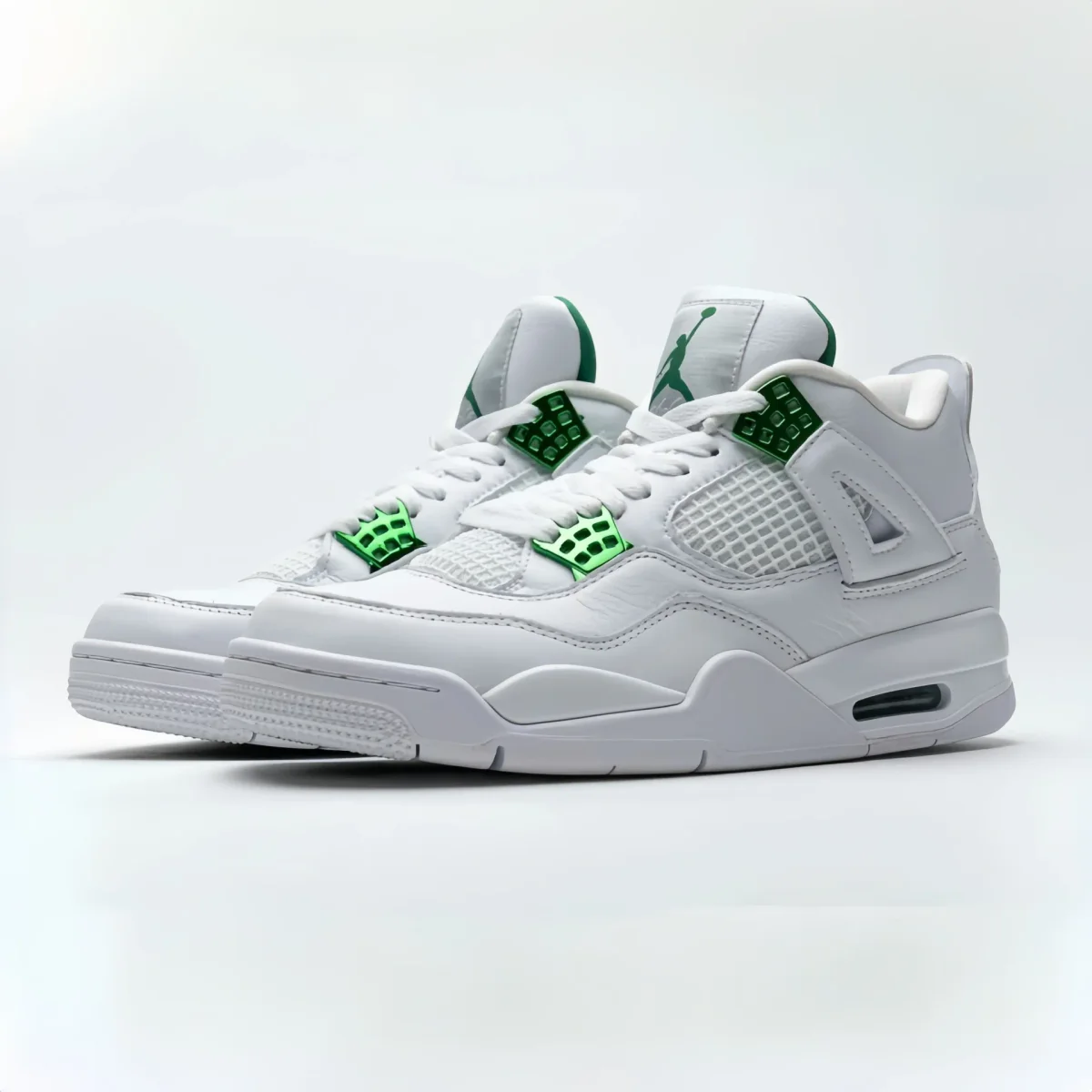 Jordan Nike Air Jordan 4 White Green Sneakers White - 1