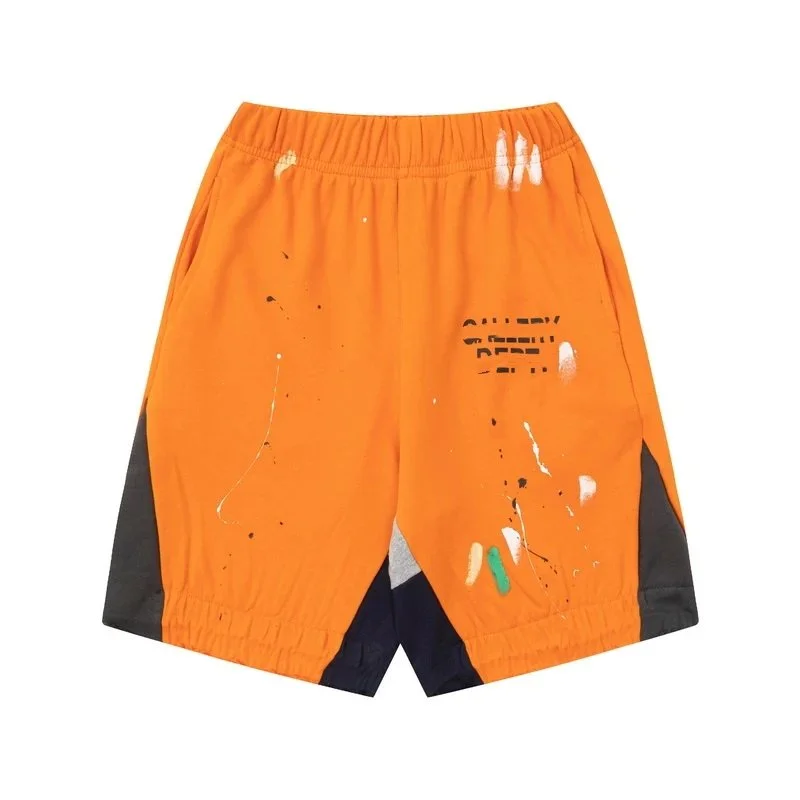 Other Orange Paint Splatter Shorts Orange - 1