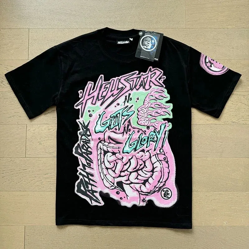 Hellstar Hellstar Studios 'Guts & Glory' Black T-Shirt Black - 1