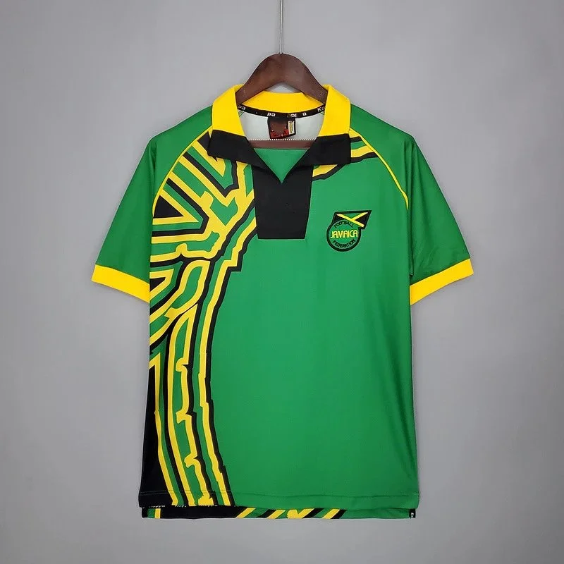Puma Jamaica Football Jersey Green Yellow Polo Shirt Green