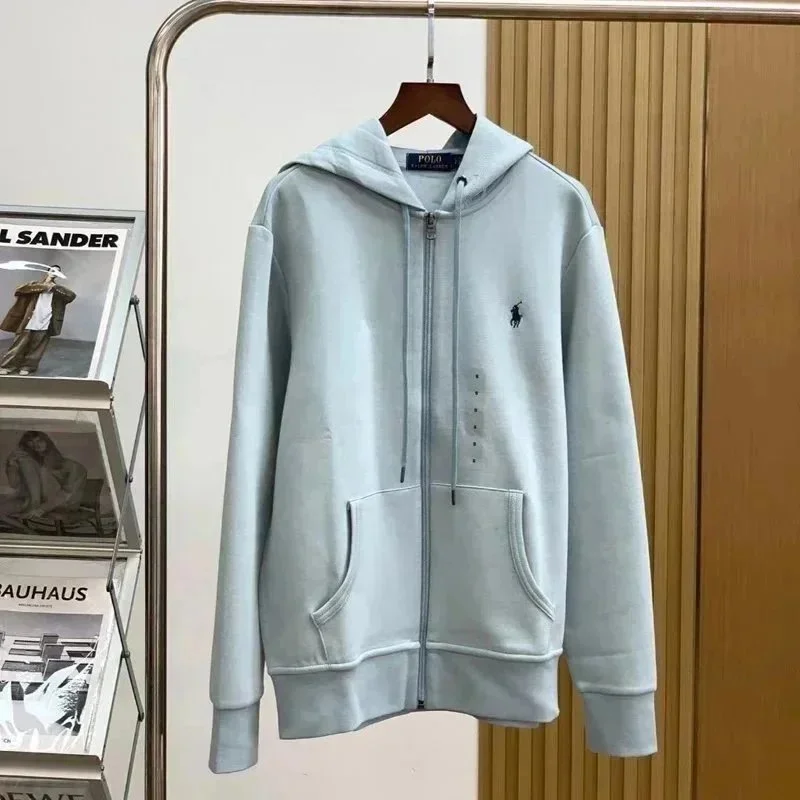 Polo Ralph Lauren Polo Ralph Lauren Light Blue Zip-Up Hoodie Blue - 1