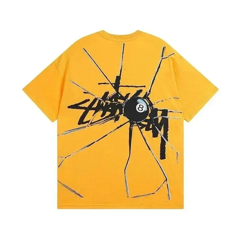 Stussy Stussy Yellow Broken Glass T-Shirt Yellow - 1