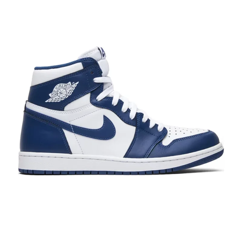 Jordan Nike Air Jordan 1 High Midnight Navy/White Sneakers Blue - 1