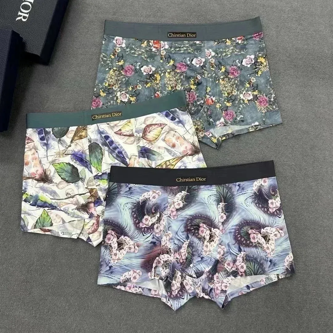 Dior Dior Floral Print Boxer Shorts Men Multicolor - 1