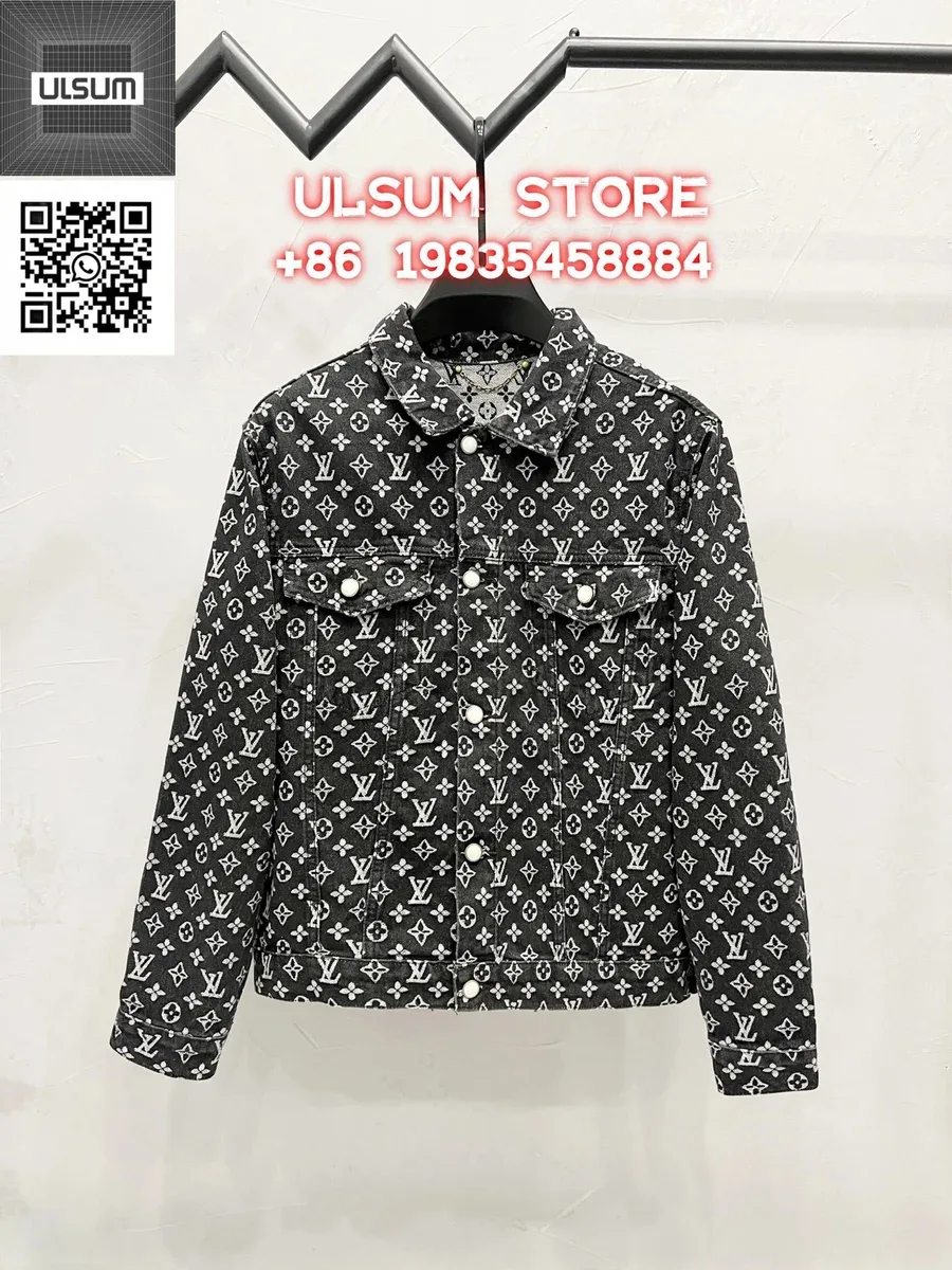 Louis Vuitton Monogram Denim Jacket Black