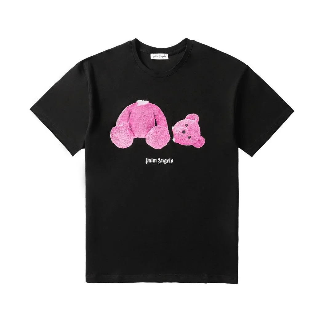 Palm Angels Palm Angels Bear Graphic Black T-Shirt Black - 1
