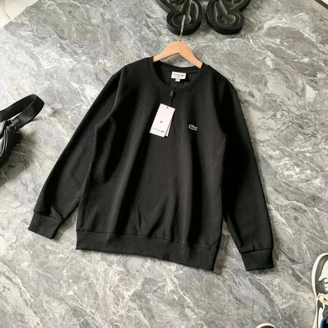 Lacoste Lacoste L.12.12 Black Crewneck Sweatshirt Black - 1