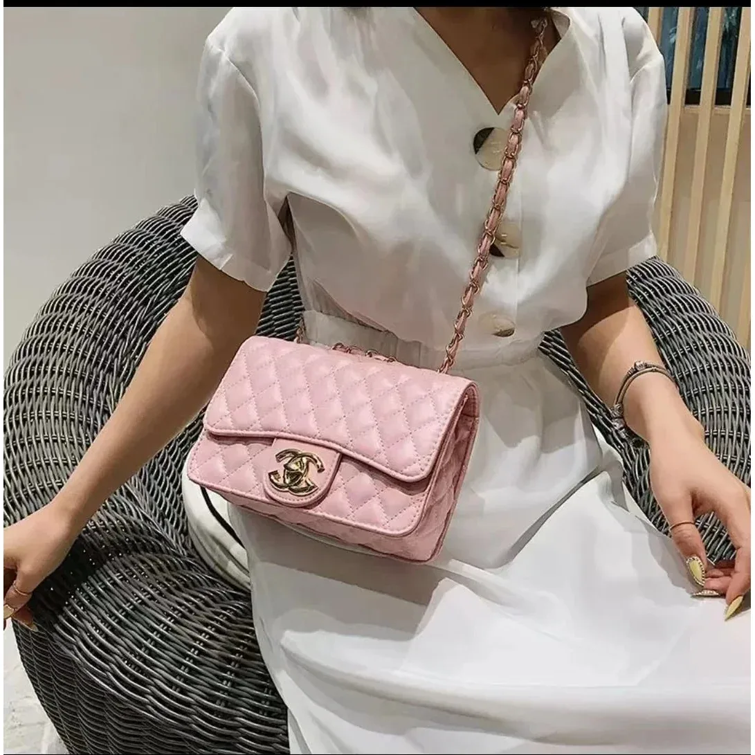 Chanel Chanel Classic Flap Pink Quilted Leather Bag Pink