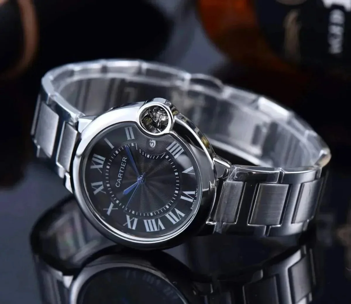 Cartier Cartier Ballon Bleu Stainless Steel Watch Silver - 1