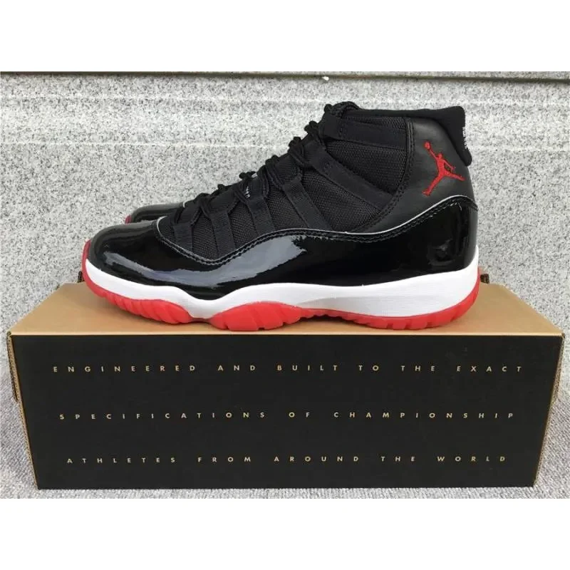 Jordan Nike Air Jordan 11 Black/Red Sneakers Black - 1