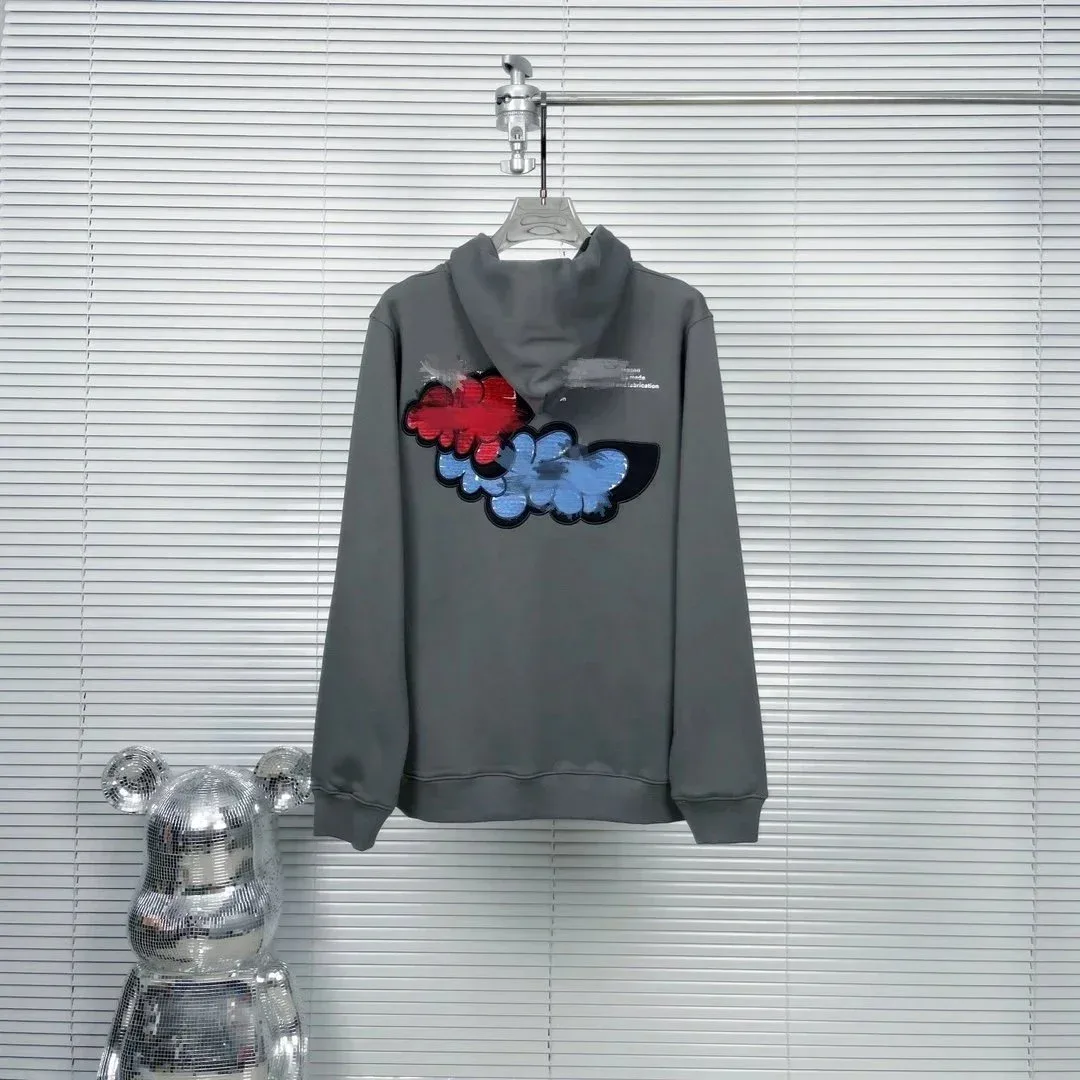 A Bathing Ape A Bathing Ape BAPE STA Grey Hoodie with Cloud Patch Grey - 1