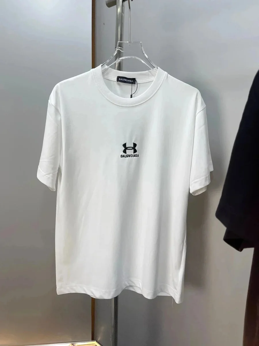 Balenciaga Balenciaga White Logo T-Shirt White - 1