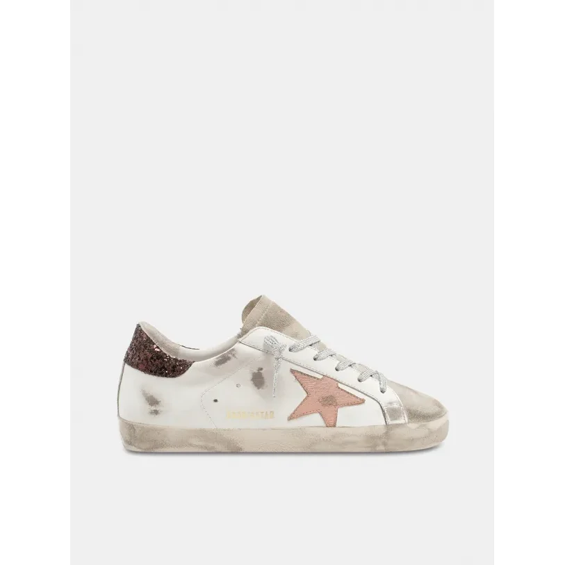 Golden Goose Golden Goose Super-Star Distressed Sneakers White - 1
