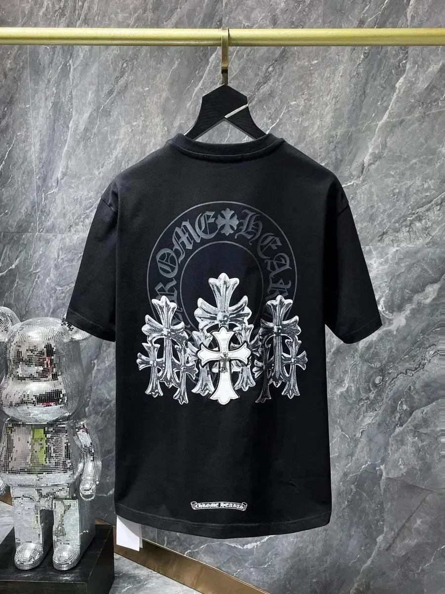 Chrome Hearts Chrome Hearts Cross Print T-Shirt Black Black - 1