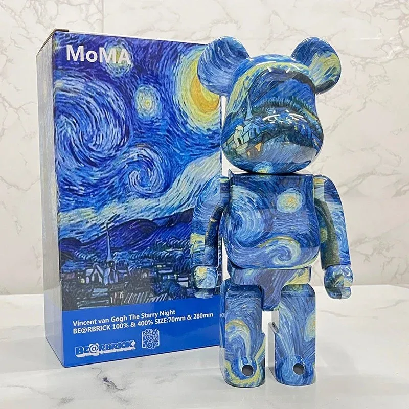 A Bathing Ape A Bathing Ape BAPE STA The Starry Night Bearbrick Blue - 1