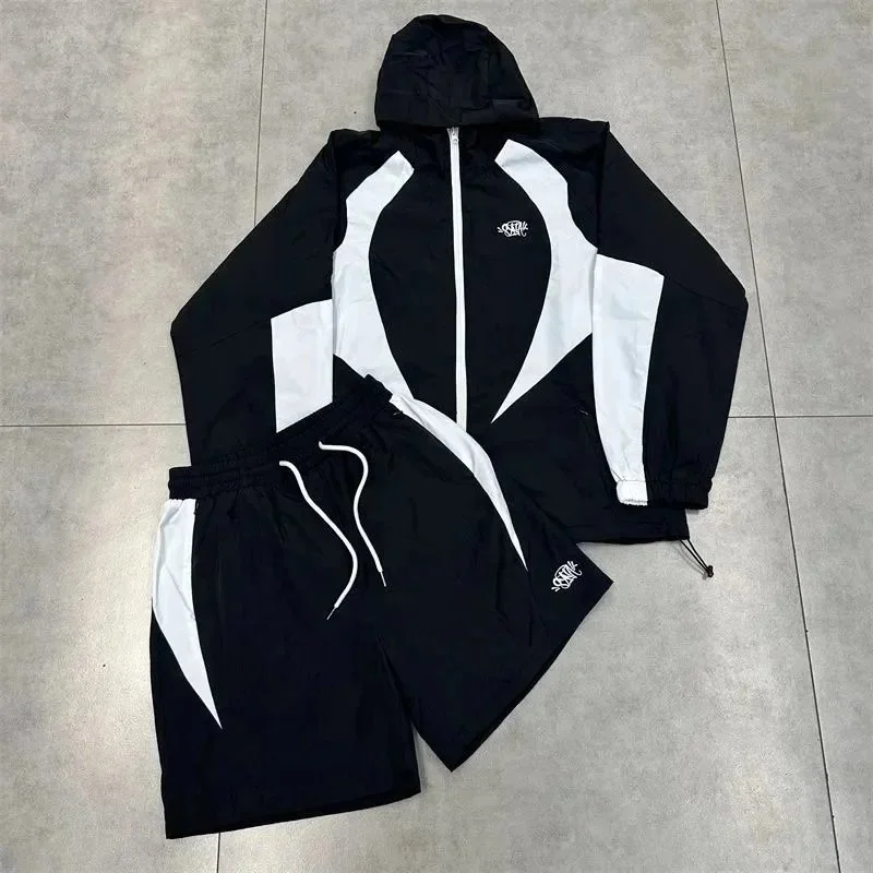Other Unisex Black & White Windbreaker Set Black - 1