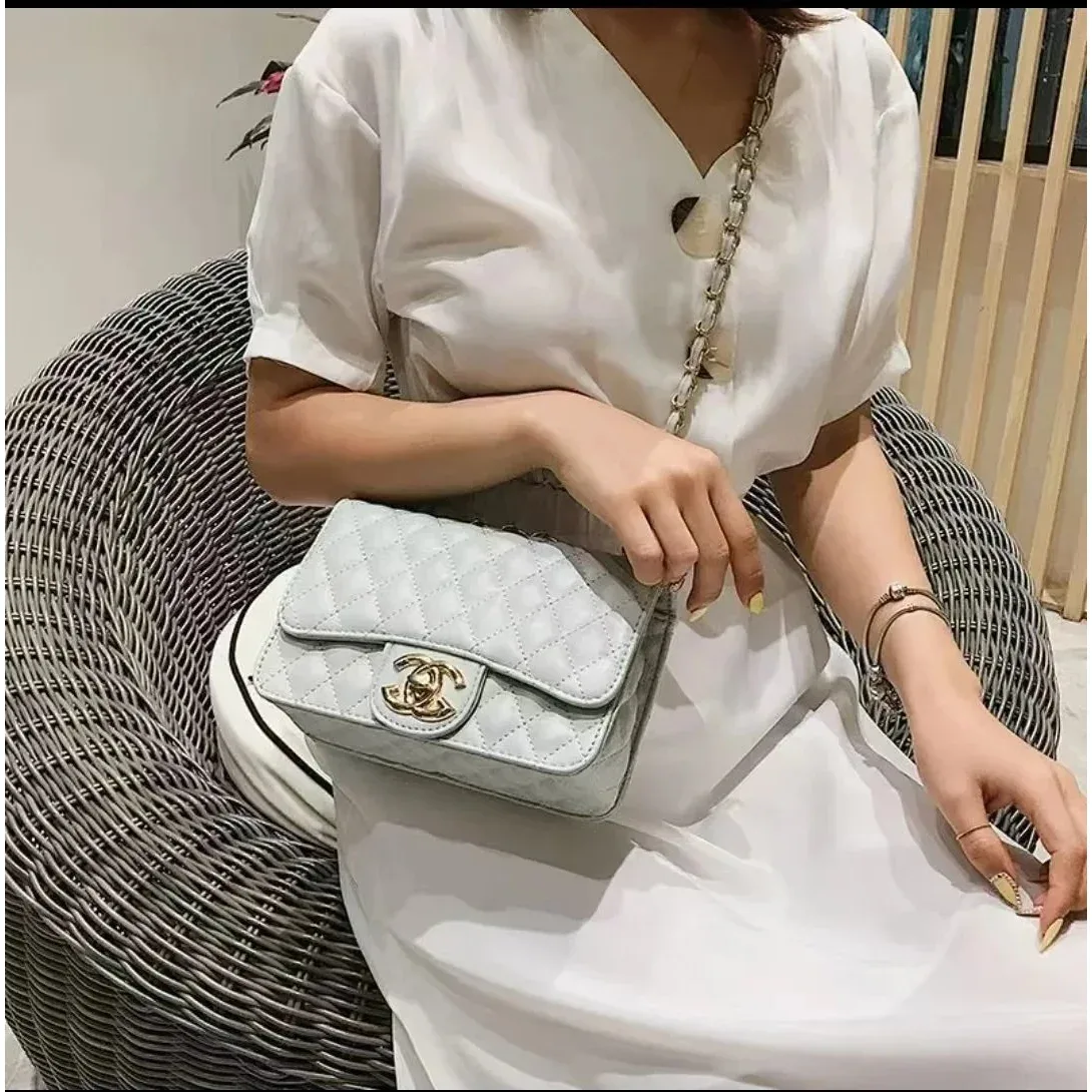 Chanel Classic Flap Light Blue Bag