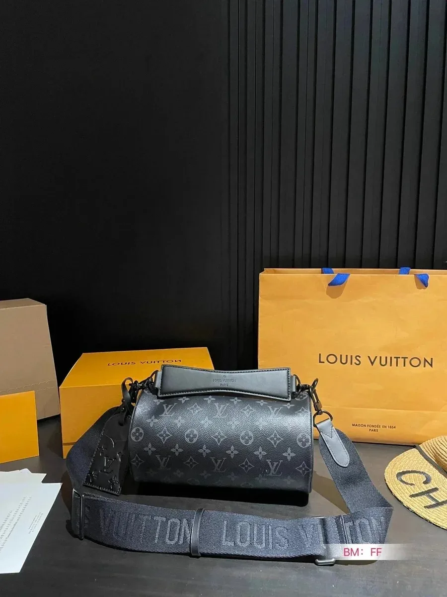Louis Vuitton Louis Vuitton LV Trainer Monogram Canvas Shoulder Bag Black