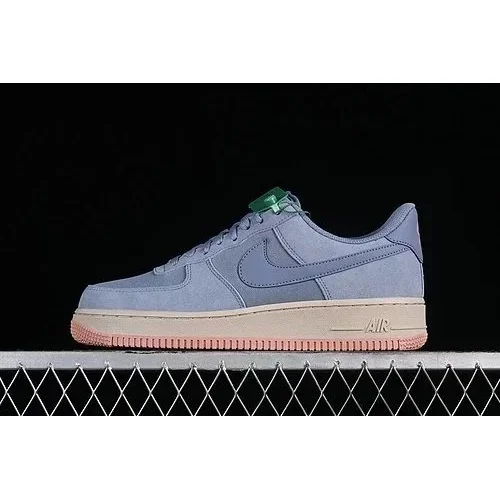 Nike Nike Air Force 1 Light Smoke Grey/Orange Sole Sneakers Grey - 1