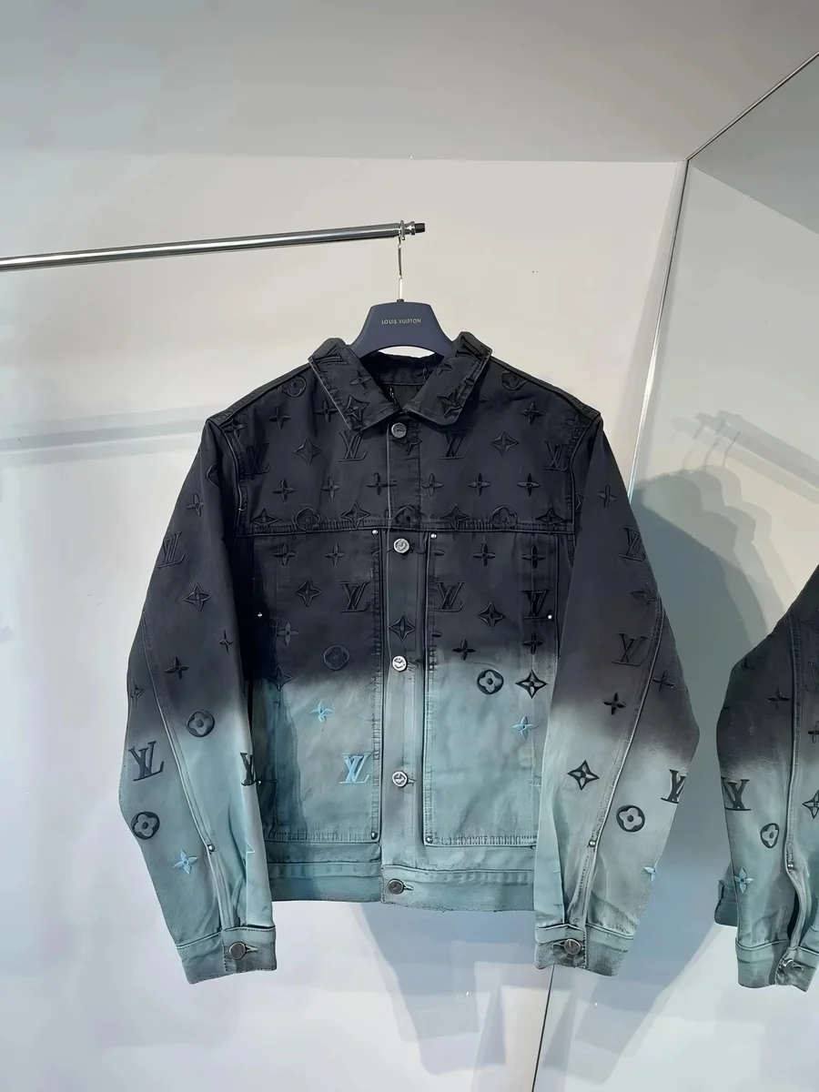 Louis Vuitton Monogram Denim Jacket Black/Grey