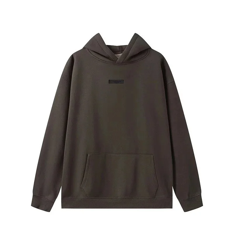Fear of God Fear of God Essentials Oversized Hoodie Olive Multicolor - 1