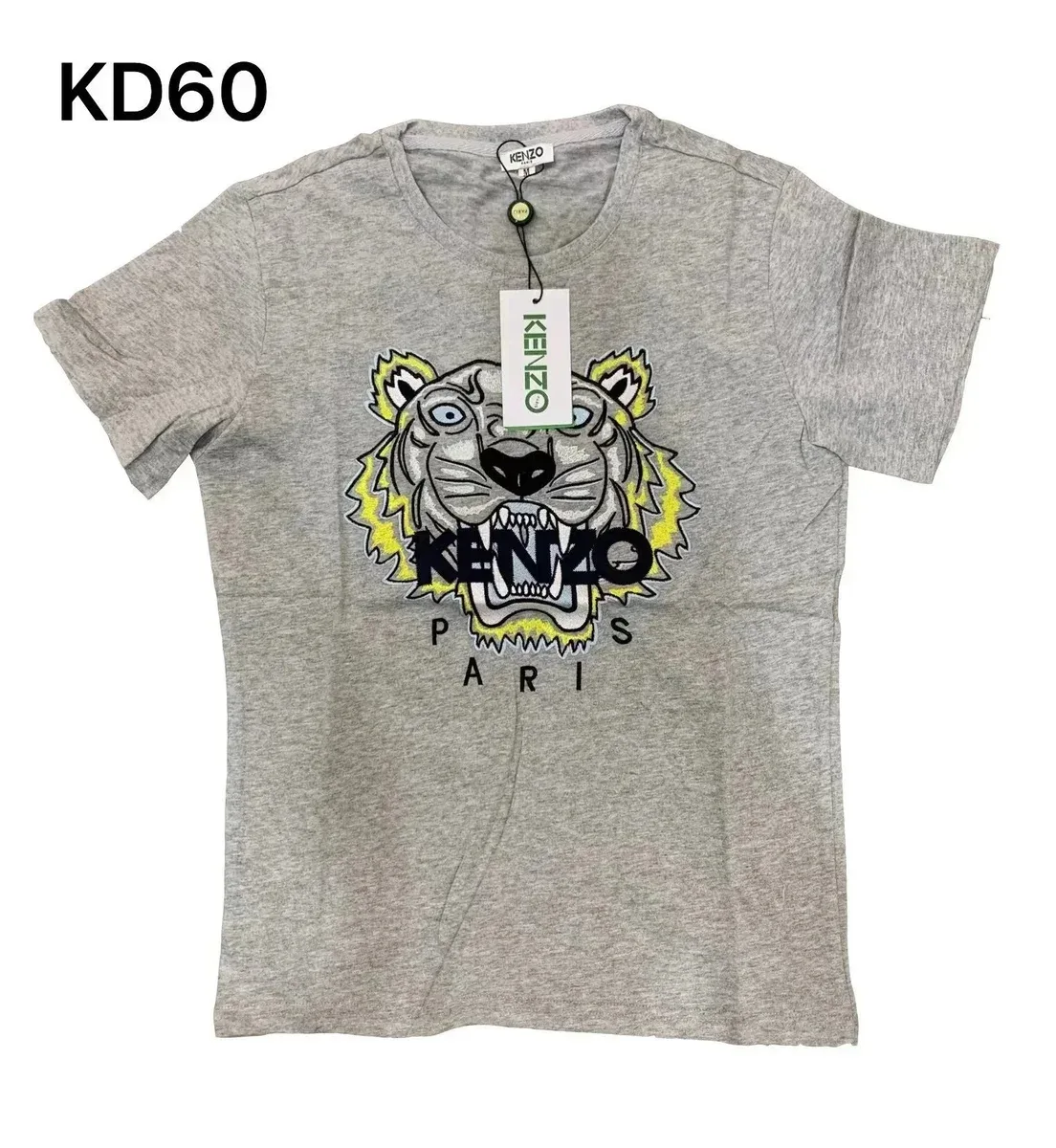Kenzo Kenzo Tiger Graphic T-Shirt Grey Grey - 1