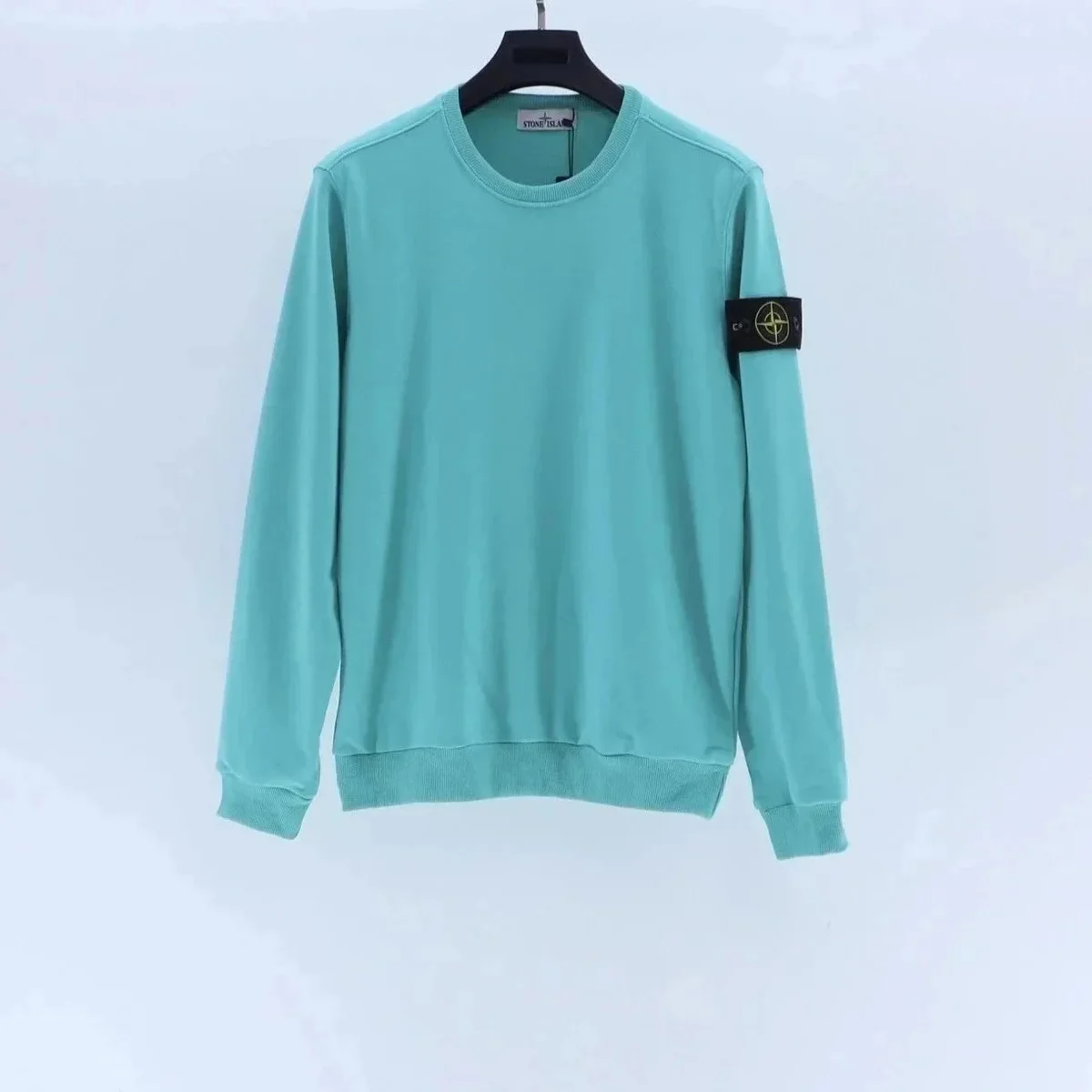 Stone Island Turquoise Crewneck Sweatshirt