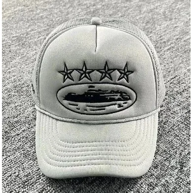 Other Unisex Grey Trucker Hat with Embroidered Star & Boat Design Grey - 1