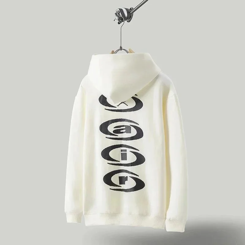 Off-White Off-white Hoodie with Black Graphic Print White - 1