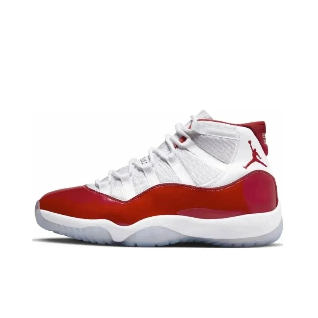 Jordan Nike Air Jordan 11 White Gym Red Sneakers Red - 1