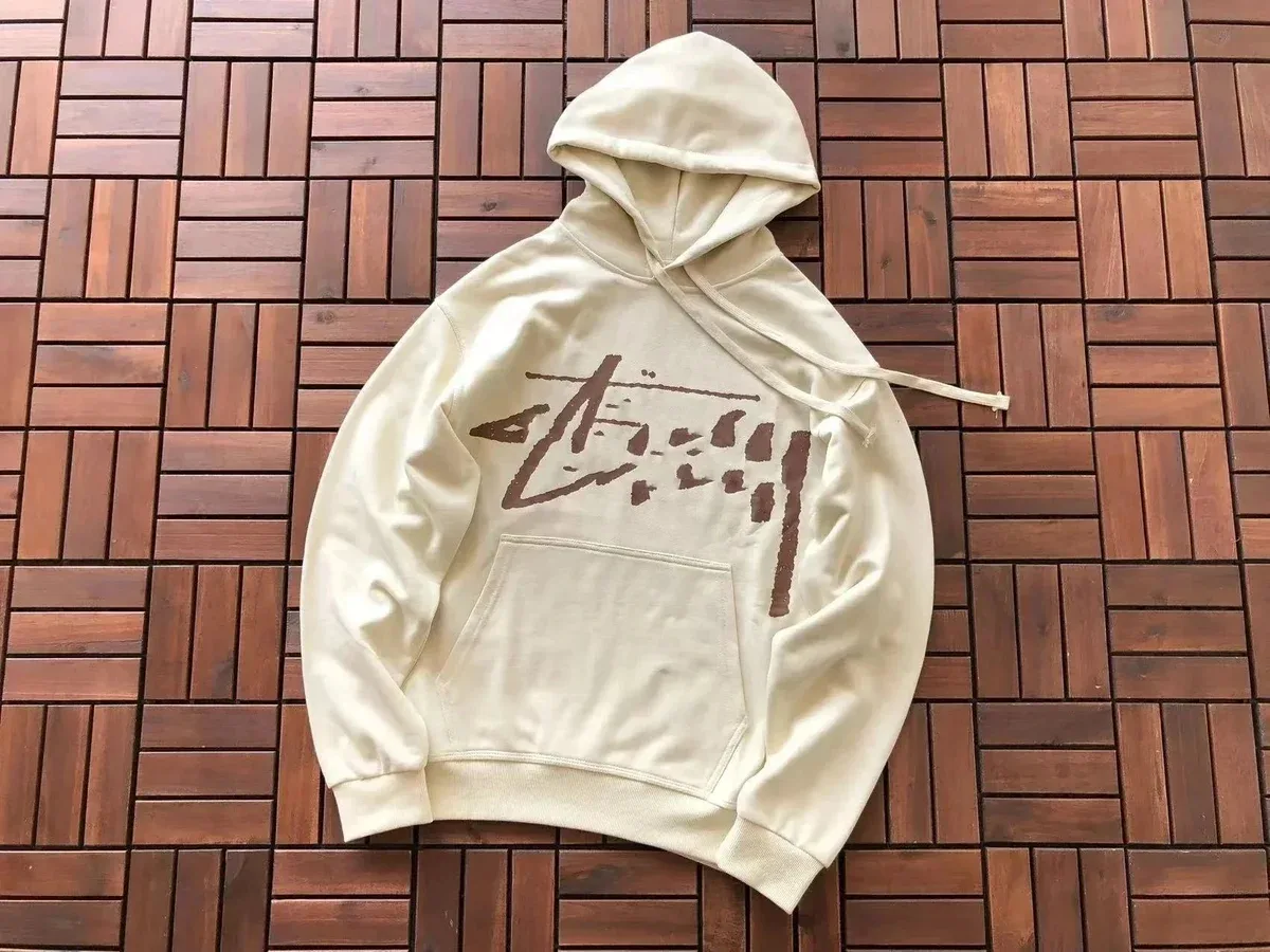 Stussy Stussy Basic Logo Hoodie Cream Cream - 1