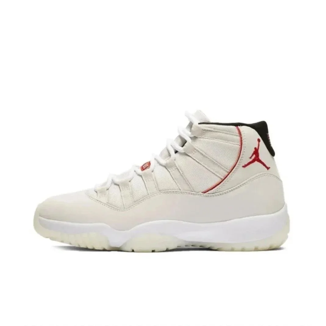 Jordan Nike Air Jordan 11 White/Red Sneakers White - 1