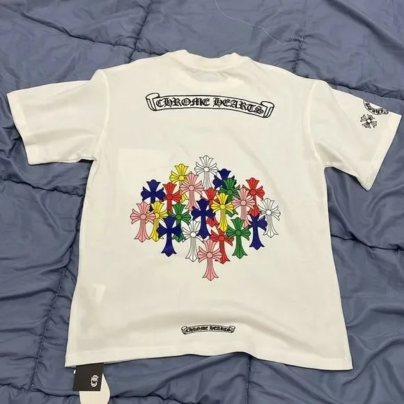 Chrome Hearts Chrome Hearts Floral Cross T-Shirt White White - 1