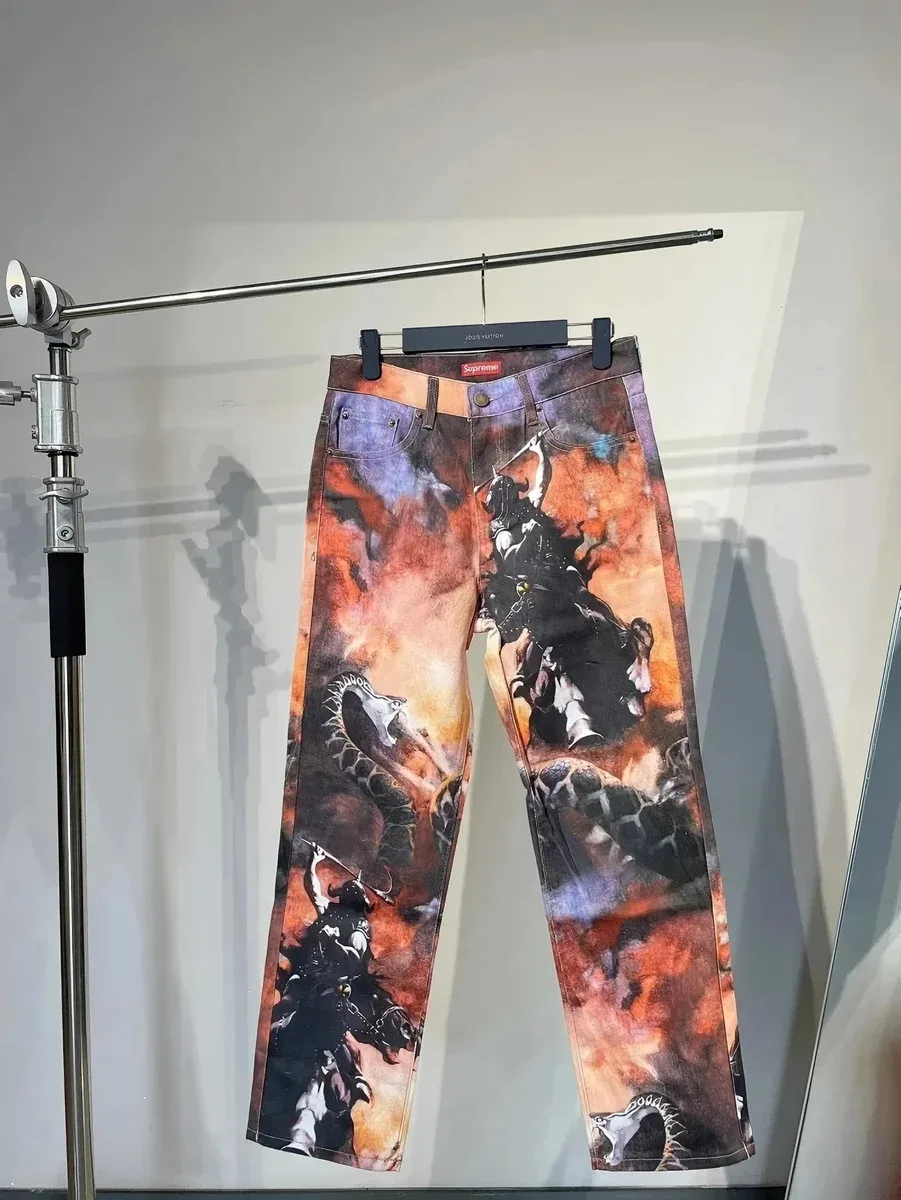Supreme Supreme Dragon Print Jeans Multicolor - 1