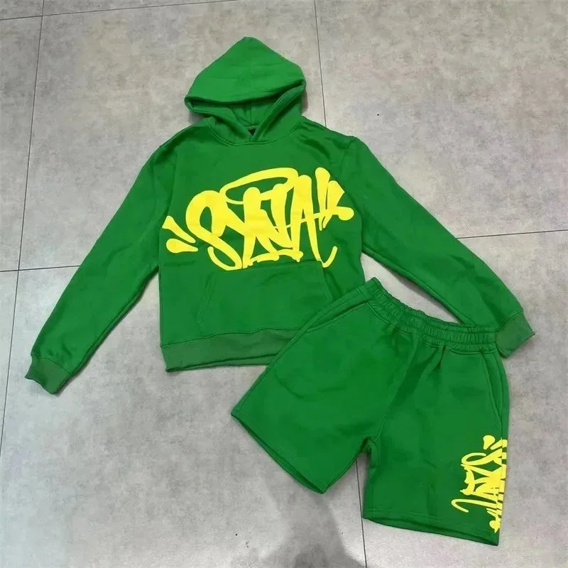 Other Green Graffiti Print Tracksuit Set Green - 1