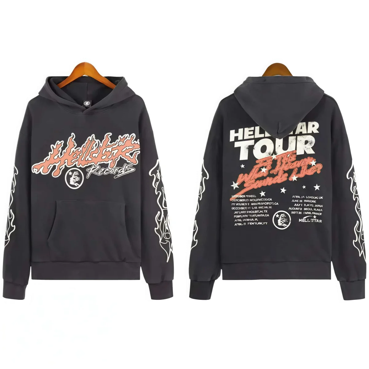 Hellstar Hellstar Studios 'HELLSTAR TOUR' Black Hoodie Black - 1