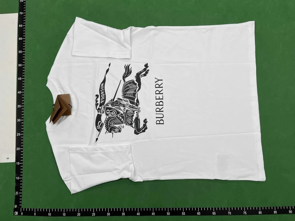 Burberry Burberry White Knight Graphic T-Shirt White - 1