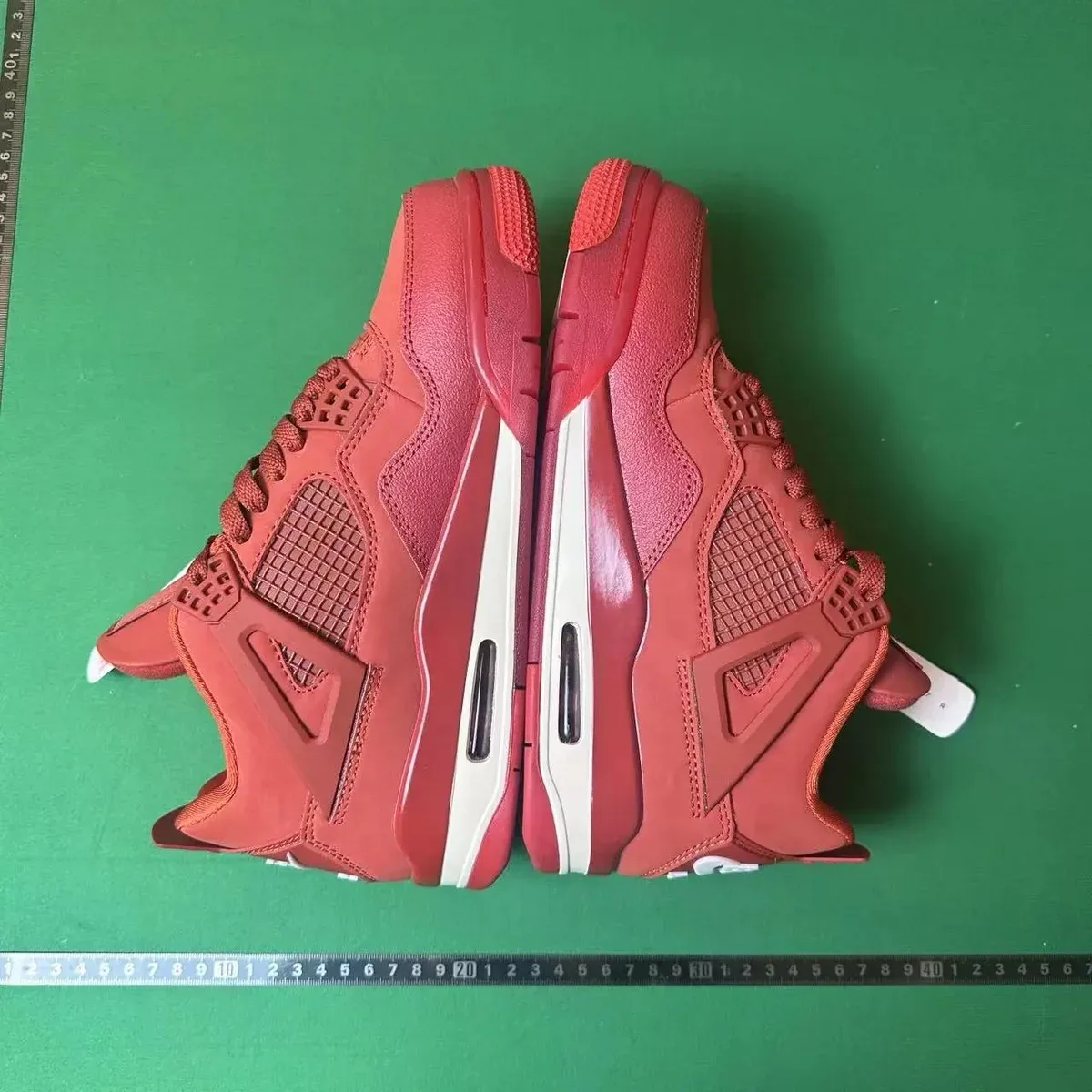 Jordan Nike Air Jordan 4 Red Cement Sneakers Red - 1