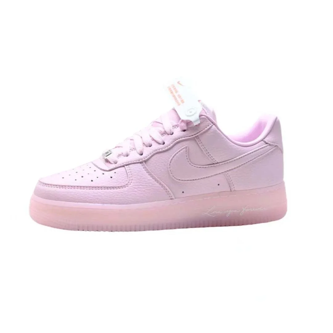 Nike Air Force 1 Rosa Ledersneaker