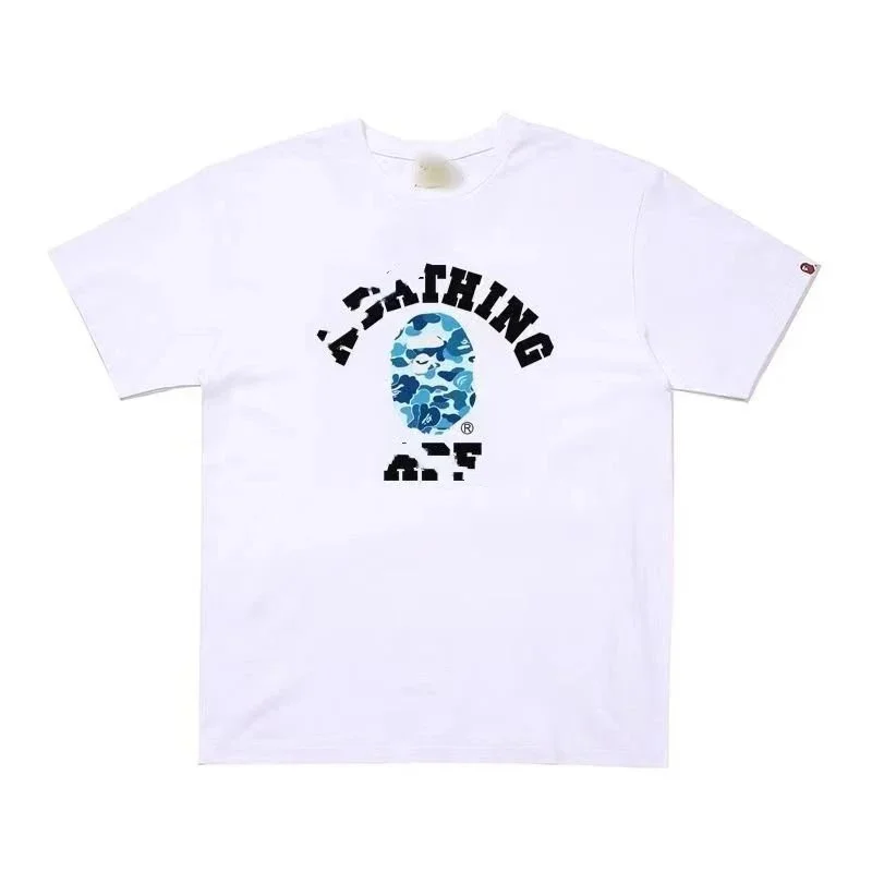 A Bathing Ape A Bathing Ape College Logo White T-Shirt White - 1
