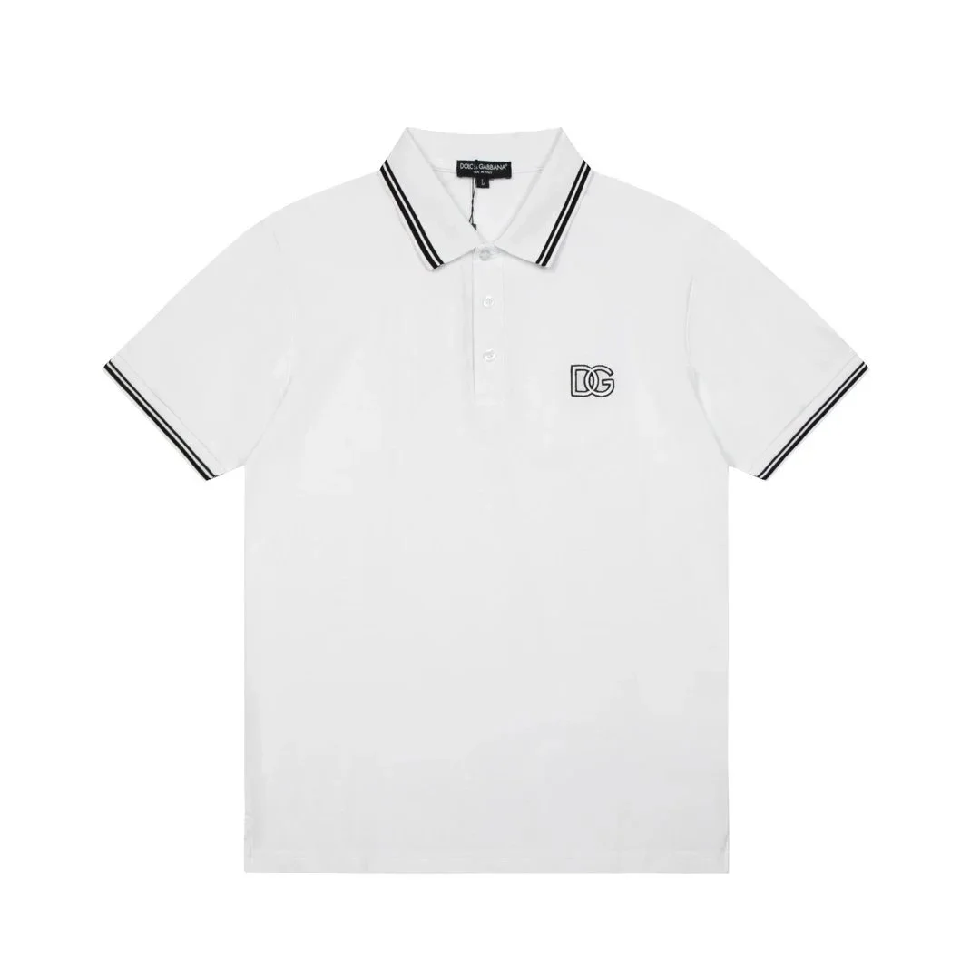 Dolce & Gabbana Dolce & Gabbana White DG Logo Polo Shirt White - 1