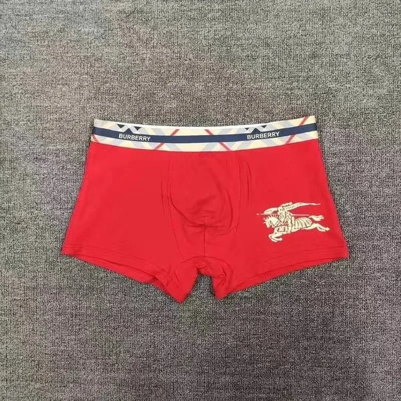 Burberry Burberry Red Equestrian Knight Boxer Briefs Red - 1
