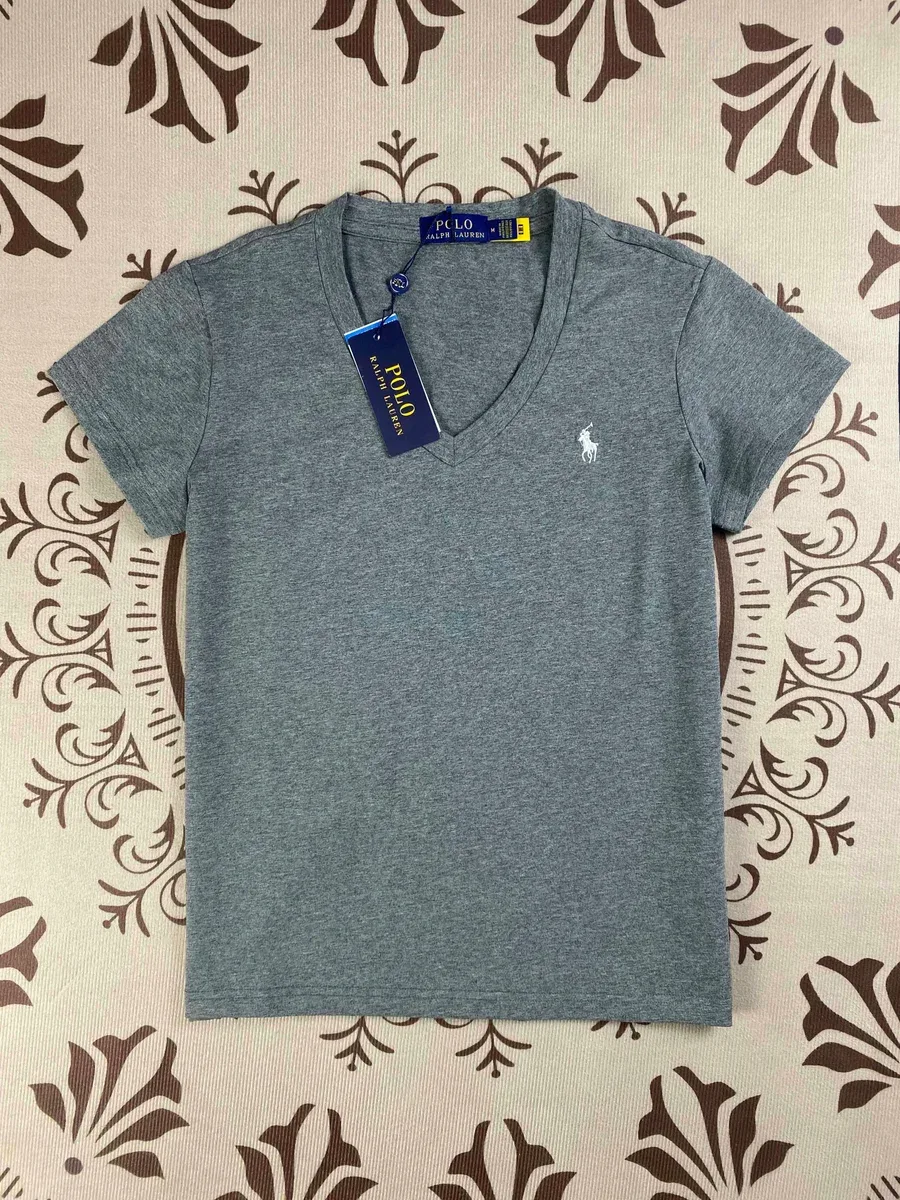 Polo Ralph Lauren Polo Ralph Lauren Grey V-Neck T-Shirt Grey - 1