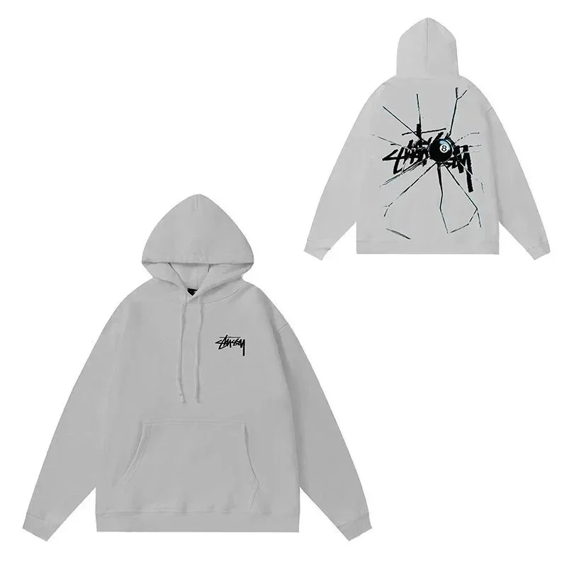 Stussy Stussy Solid Hoodie Grey Grey - 1