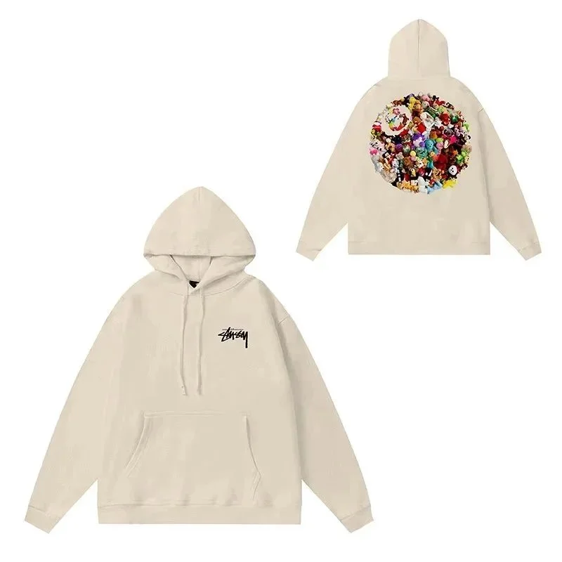 Stussy Stussy Basic Logo Hoodie Cream Cream - 1