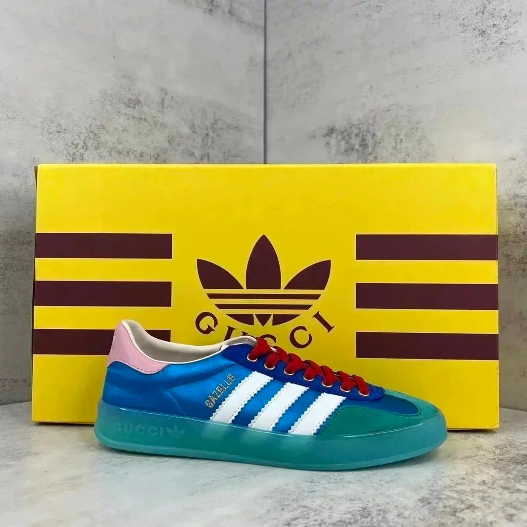 Adidas Adidas Gazelle Blue Red Sneakers Blue - 1