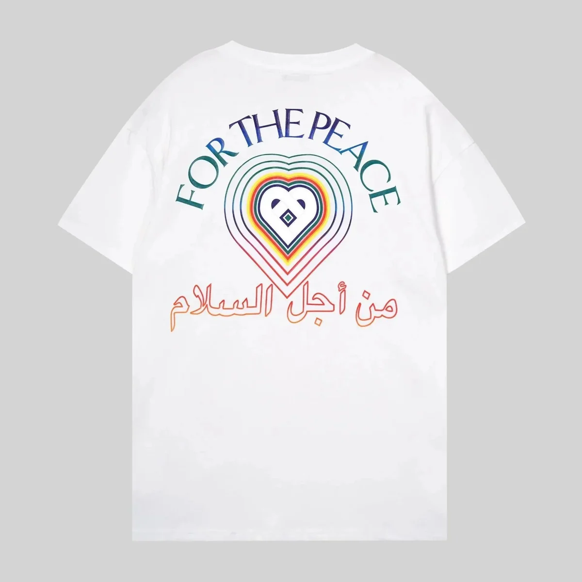 Other White 'For The Peace' Graphic T-Shirt White - 1